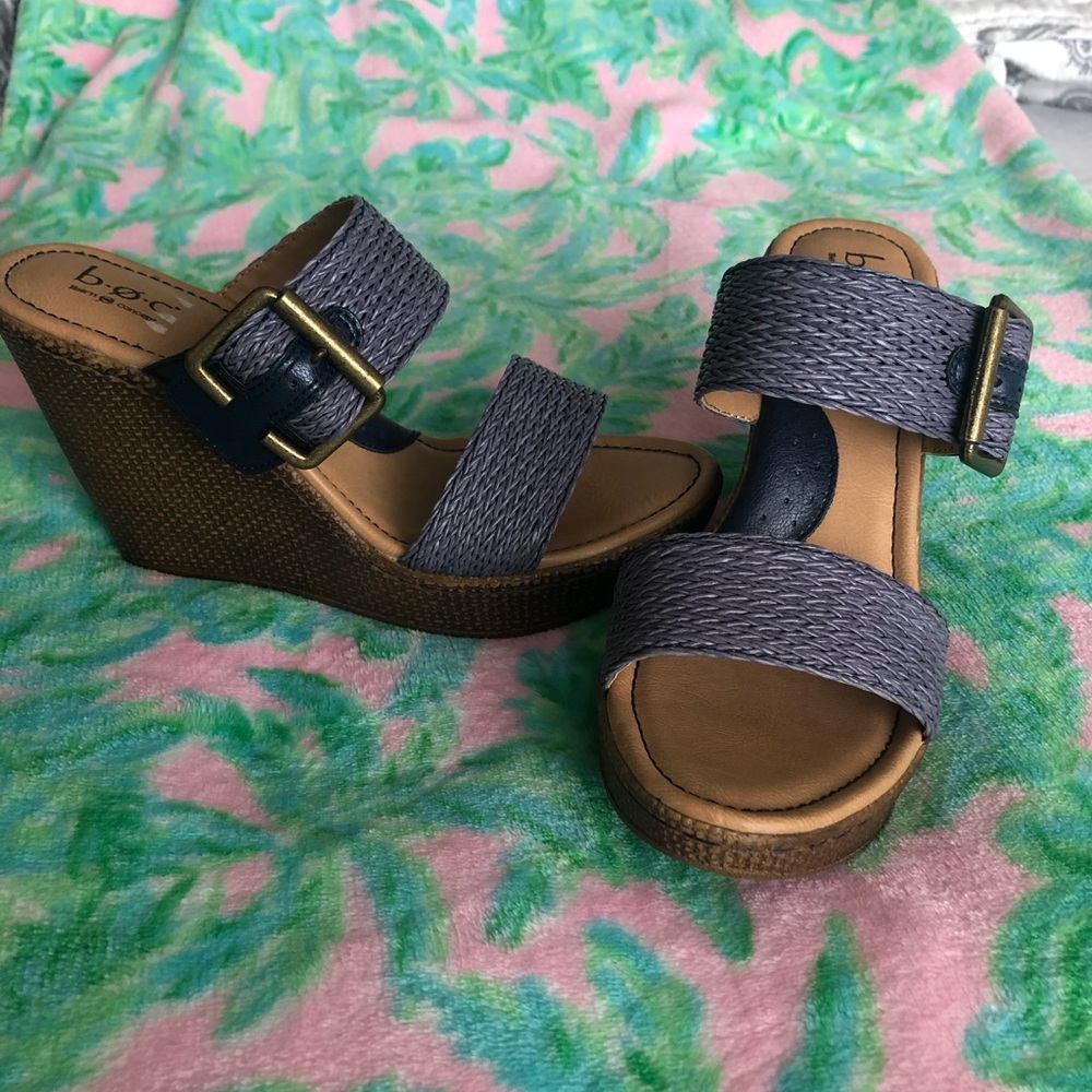 New blue wedges B.O.C.